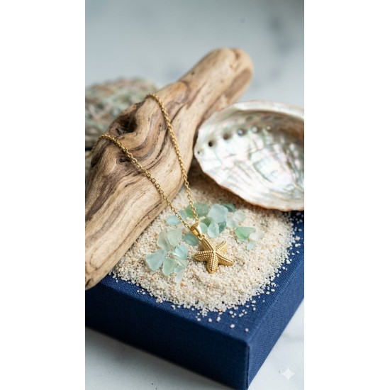 Gold Starfish Pendant Necklace – Ocean Style Fashion Jewellery