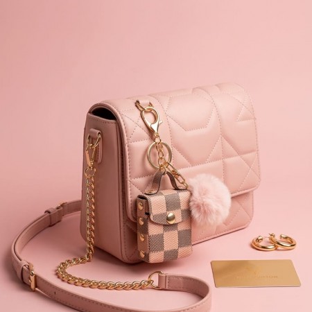 Luxury Mini Bag Charm Keychain – Stylish Handbag Accessory