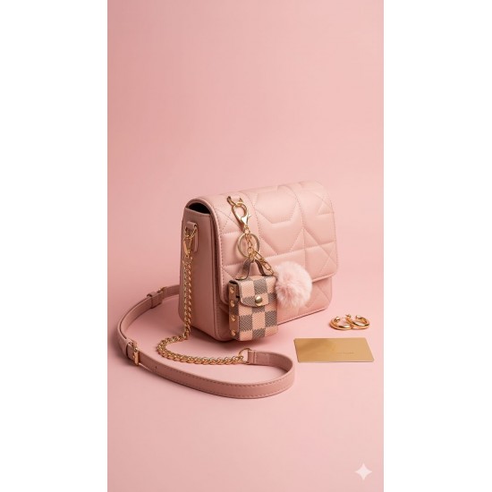 Luxury Mini Bag Charm Keychain – Stylish Handbag Accessory