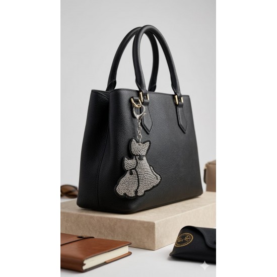 Crystal Cat Keychain – Sparkling Bag Charm