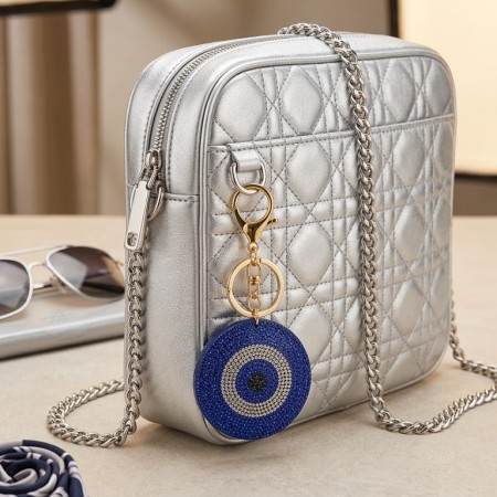 Blue Evil Eye Keychain – Protective Bag Charm
