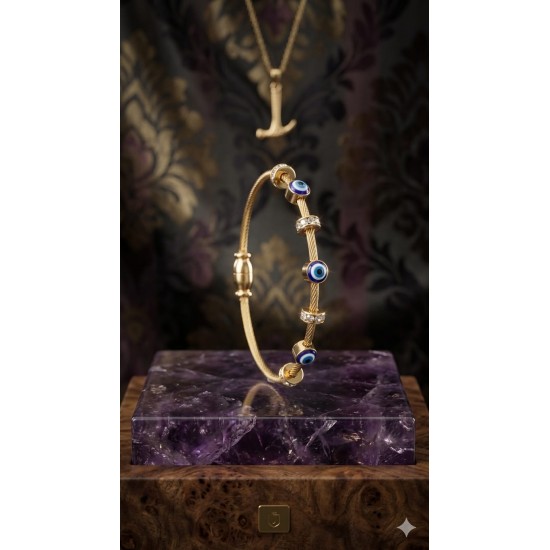 Evil Eye Gold Bracelet – Premium Charm Jewellery